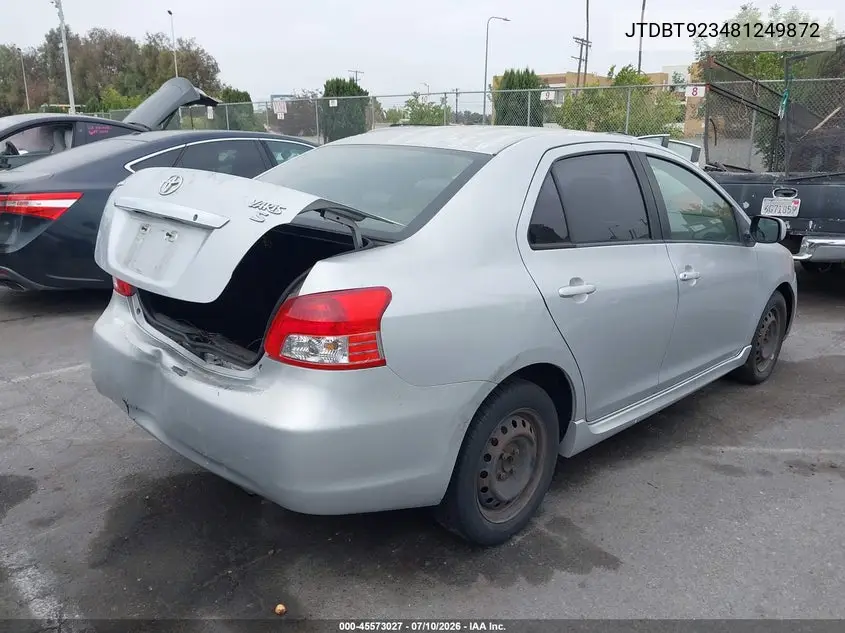 2008 Toyota Yaris S VIN: JTDBT923481249872 Lot: 45573027
