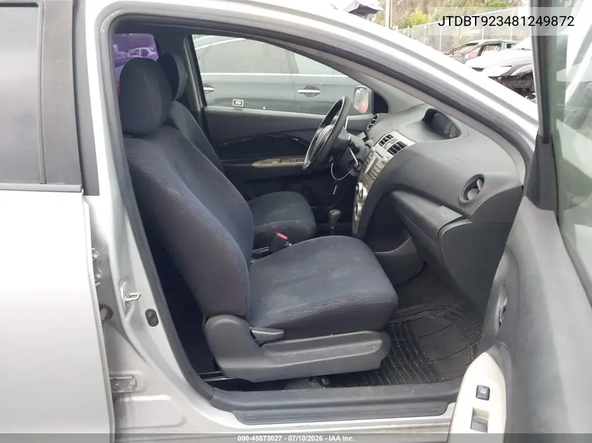 2008 Toyota Yaris S VIN: JTDBT923481249872 Lot: 45573027