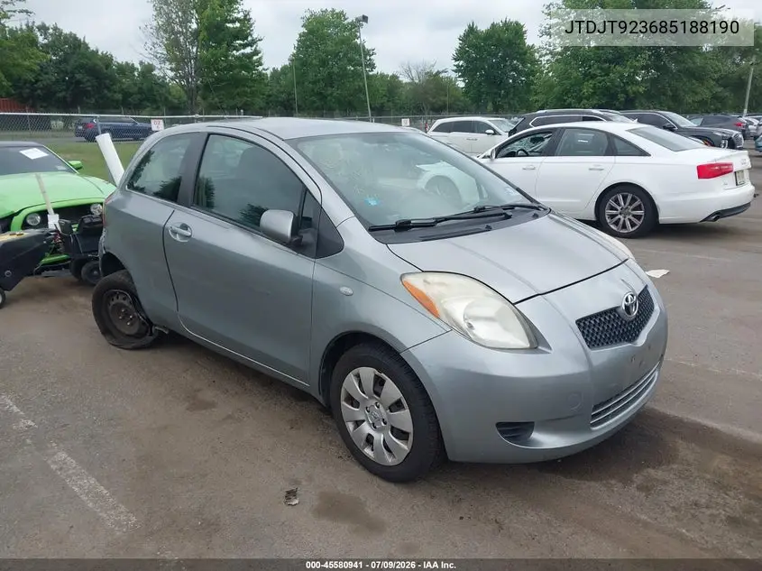 2008 Toyota Yaris VIN: JTDJT923685188190 Lot: 45580941