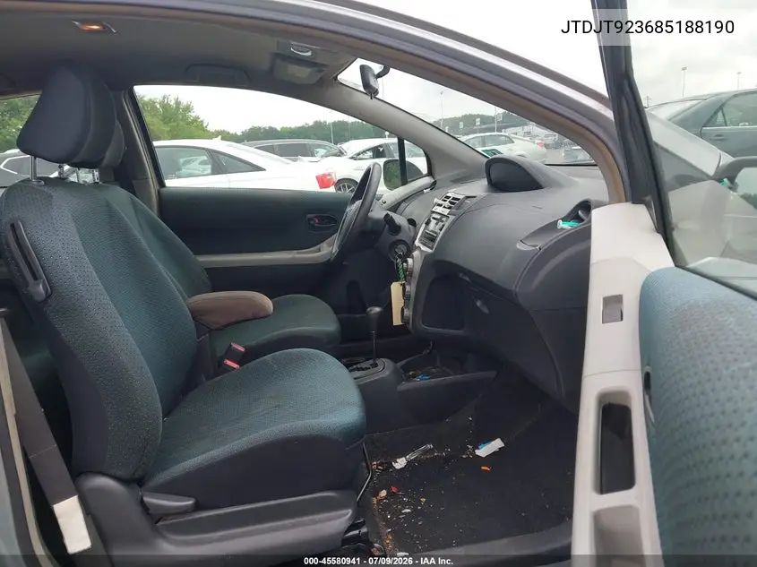 2008 Toyota Yaris VIN: JTDJT923685188190 Lot: 45580941