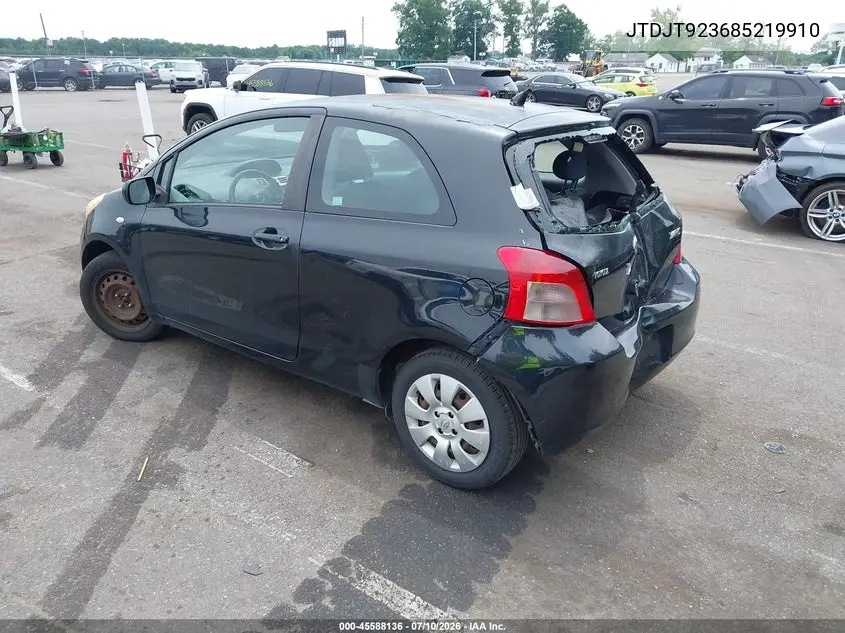 2008 Toyota Yaris VIN: JTDJT923685219910 Lot: 45588136