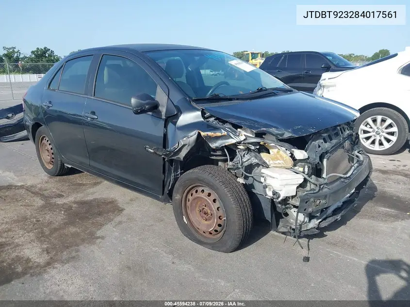 2008 Toyota Yaris VIN: JTDBT923284017561 Lot: 45594238