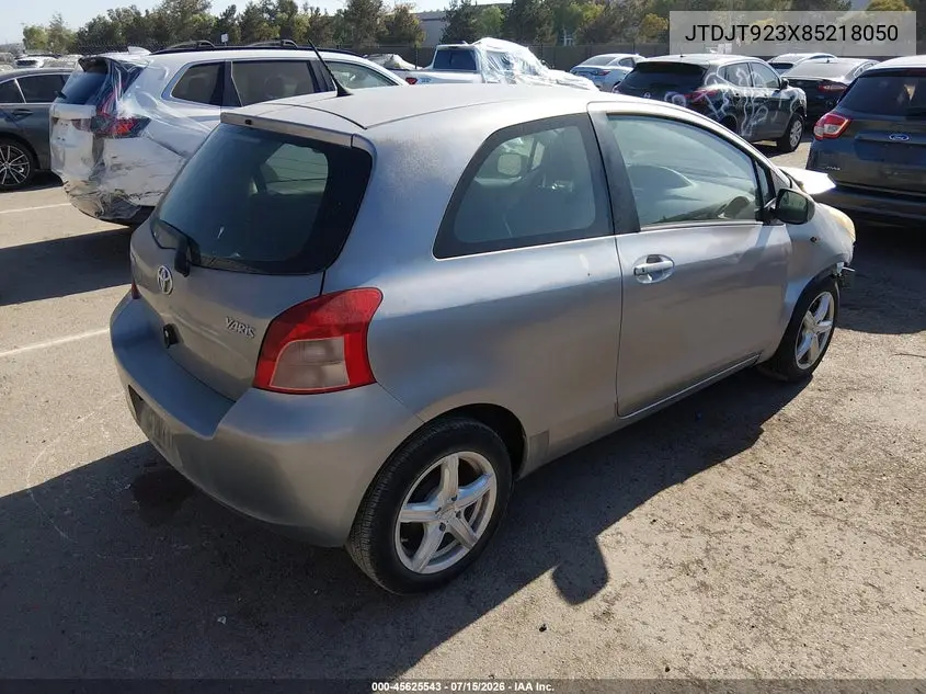 2008 Toyota Yaris VIN: JTDJT923X85218050 Lot: 45625543