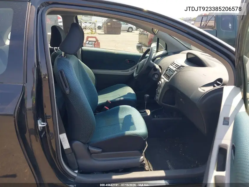 2008 Toyota Yaris VIN: JTDJT923385206578 Lot: 45642191