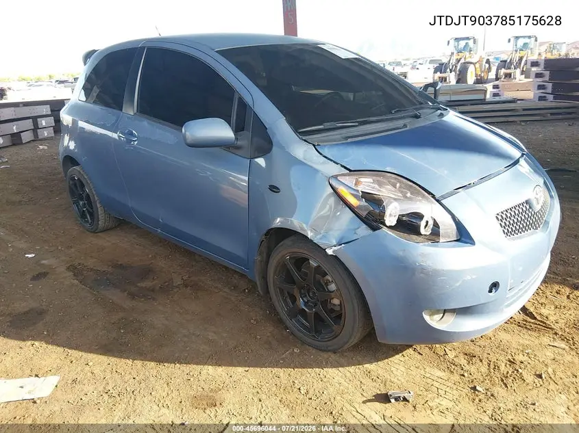 2008 Toyota Yaris VIN: JTDJT903785175628 Lot: 45696044