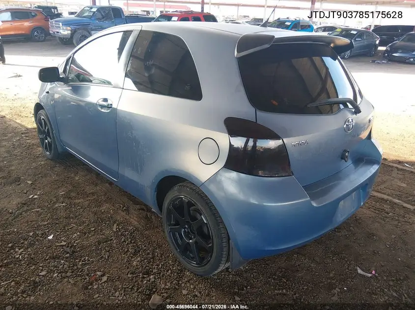 2008 Toyota Yaris VIN: JTDJT903785175628 Lot: 45696044