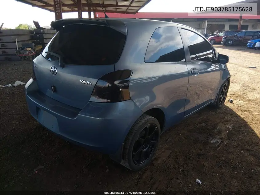 2008 Toyota Yaris VIN: JTDJT903785175628 Lot: 45696044