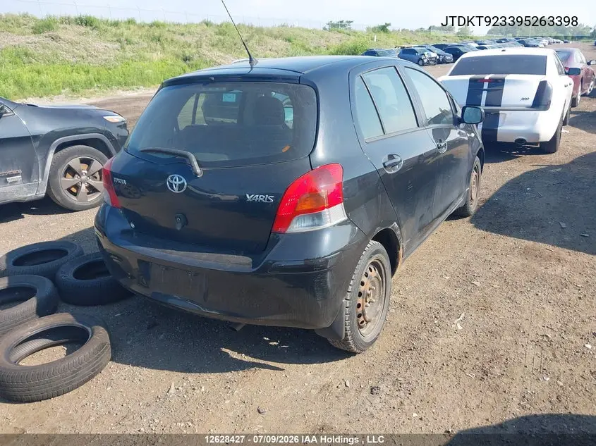 2009 Toyota Yaris VIN: JTDKT923395263398 Lot: 12628427