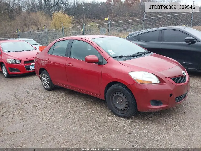 JTDBT903891339546 2009 Toyota Yaris