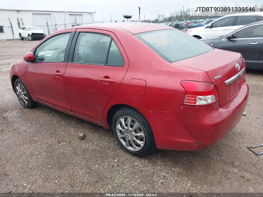 JTDBT903891339546 2009 Toyota Yaris