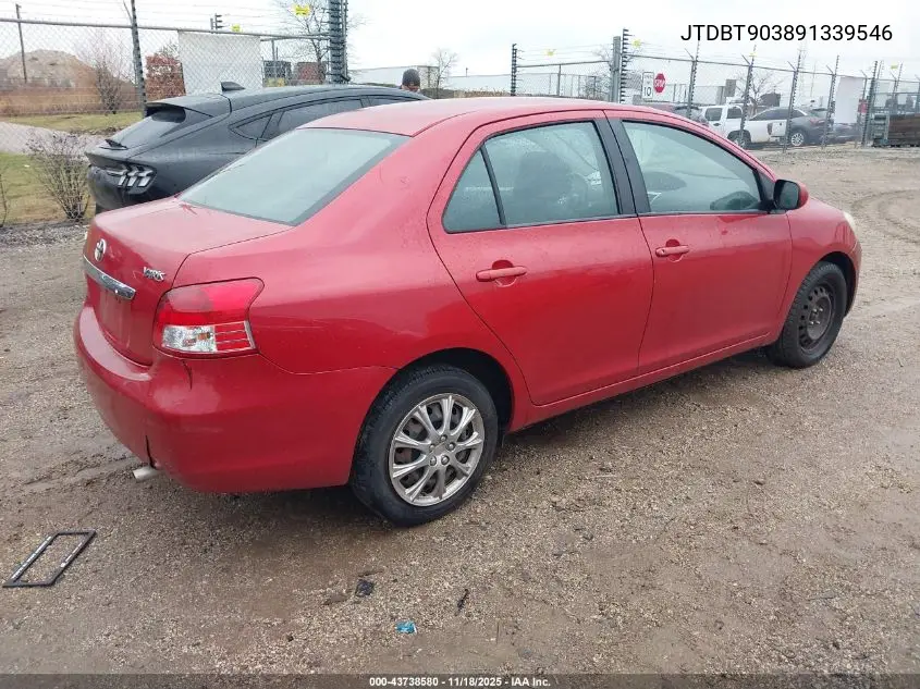 JTDBT903891339546 2009 Toyota Yaris