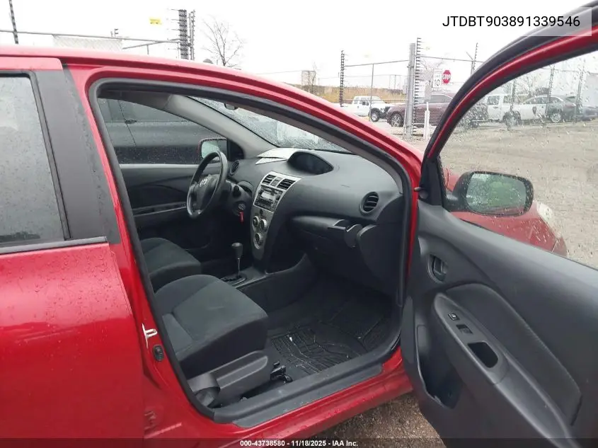 JTDBT903891339546 2009 Toyota Yaris