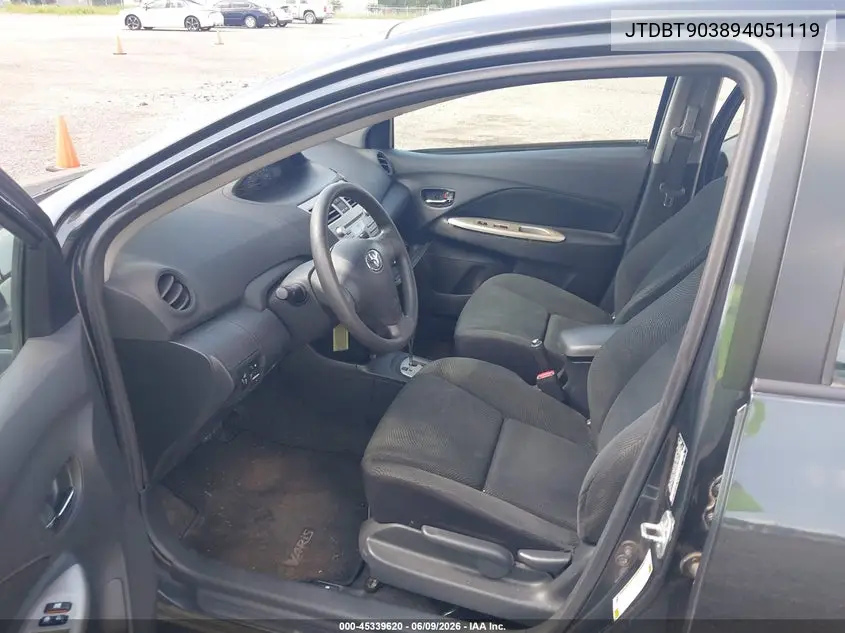 2009 Toyota Yaris VIN: JTDBT903894051119 Lot: 45339620