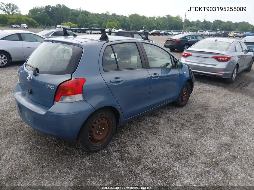 2009 Toyota Yaris VIN: JTDKT903195255089 Lot: 45585042