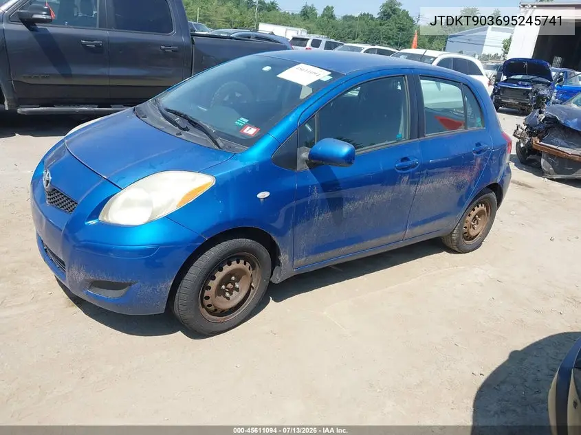 2009 Toyota Yaris VIN: JTDKT903695245741 Lot: 45611094
