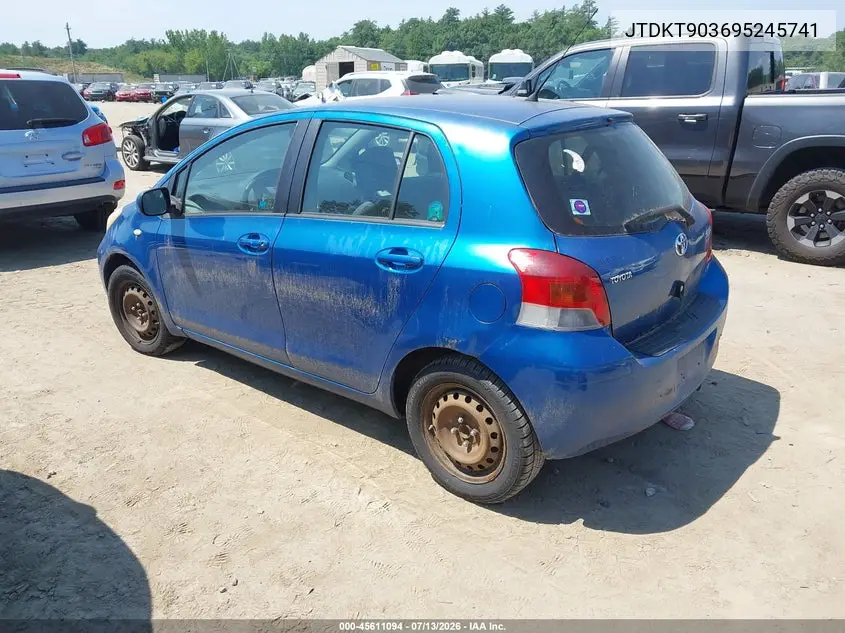 2009 Toyota Yaris VIN: JTDKT903695245741 Lot: 45611094