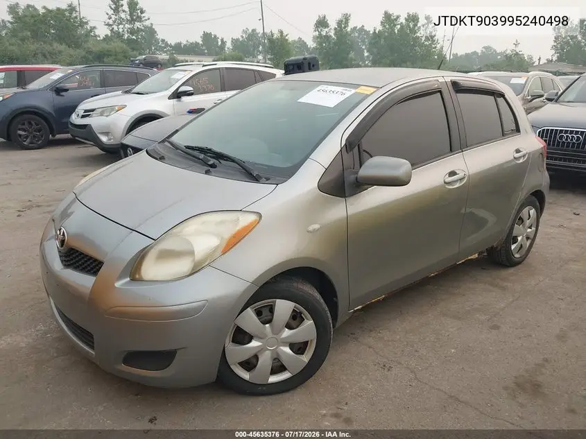 2009 Toyota Yaris VIN: JTDKT903995240498 Lot: 45635376