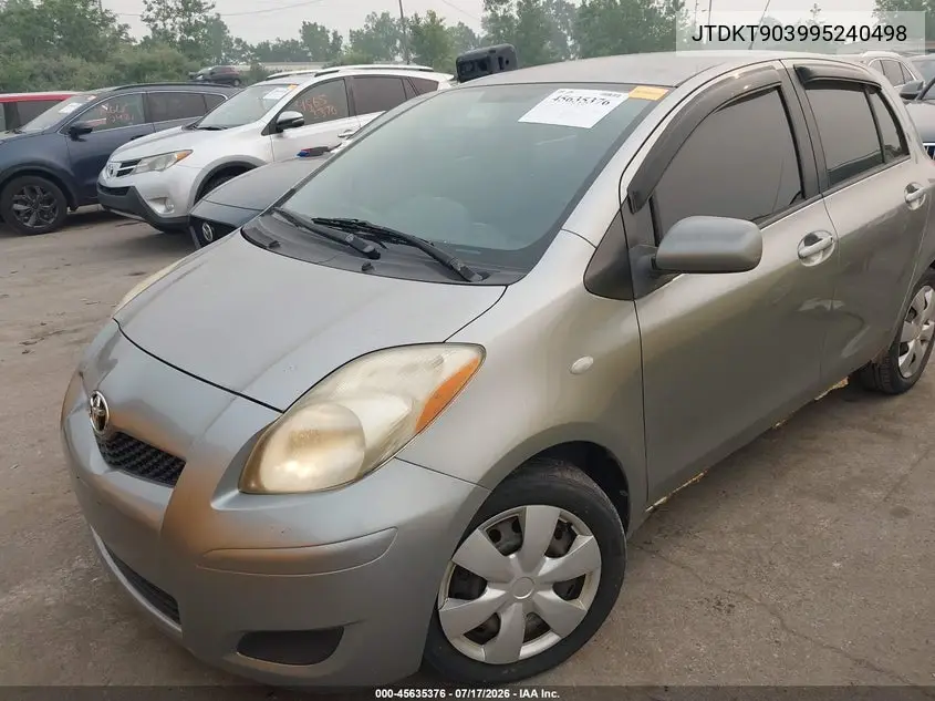 2009 Toyota Yaris VIN: JTDKT903995240498 Lot: 45635376