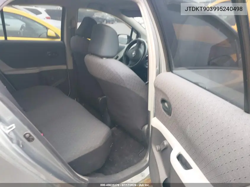 2009 Toyota Yaris VIN: JTDKT903995240498 Lot: 45635376
