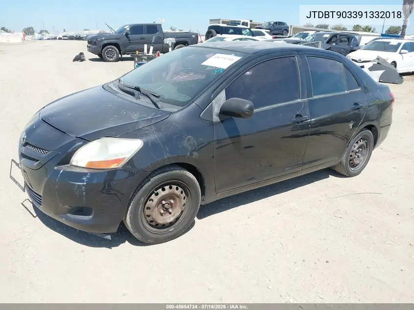 2009 Toyota Yaris VIN: JTDBT903391332018 Lot: 45654734
