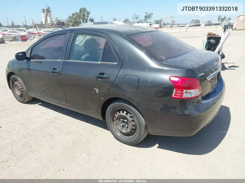 2009 Toyota Yaris VIN: JTDBT903391332018 Lot: 45654734
