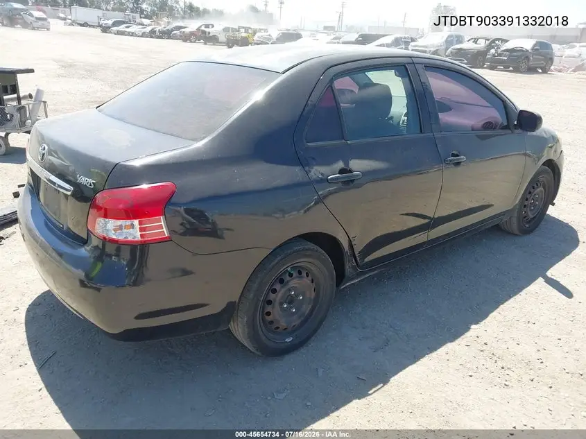 2009 Toyota Yaris VIN: JTDBT903391332018 Lot: 45654734