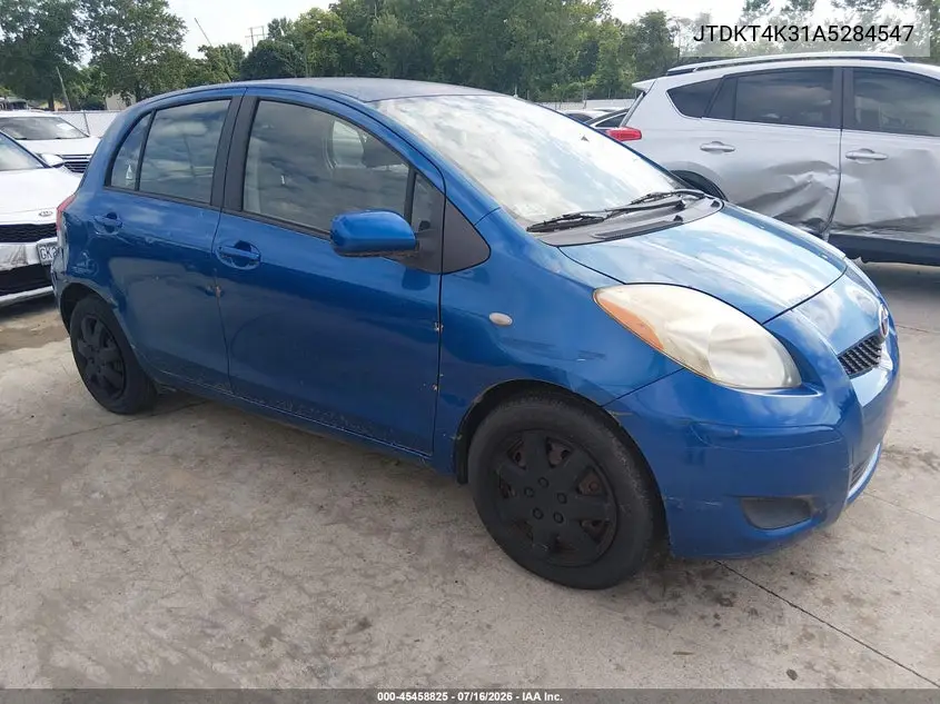 2010 Toyota Yaris VIN: JTDKT4K31A5284547 Lot: 45458825