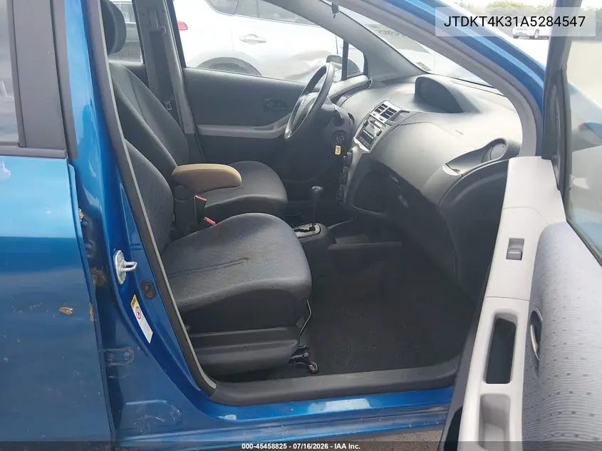 2010 Toyota Yaris VIN: JTDKT4K31A5284547 Lot: 45458825