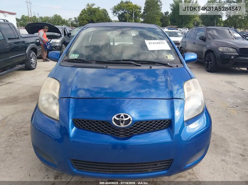 2010 Toyota Yaris VIN: JTDKT4K31A5284547 Lot: 45458825