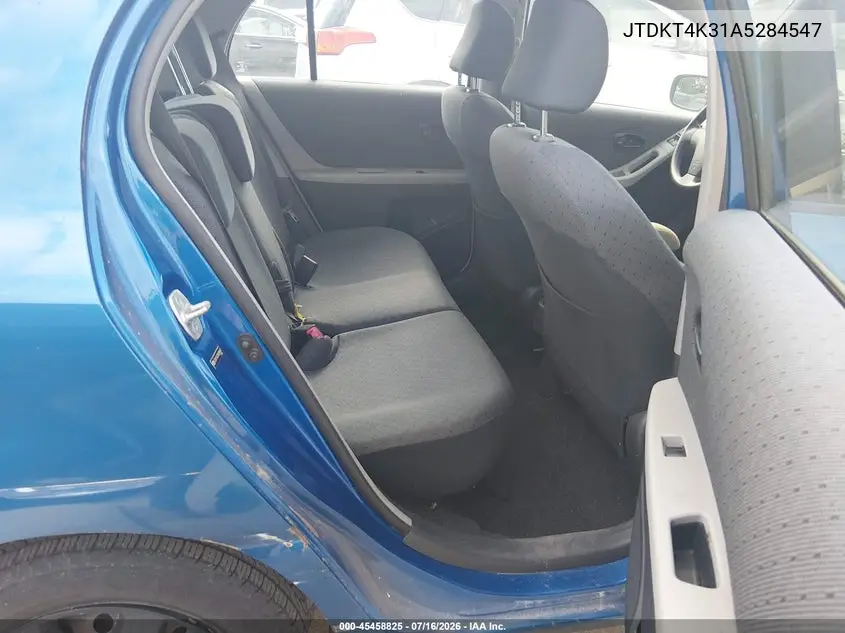 2010 Toyota Yaris VIN: JTDKT4K31A5284547 Lot: 45458825