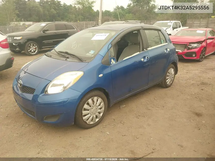 2010 Toyota Yaris VIN: JTDKT4K32A5295556 Lot: 45534728