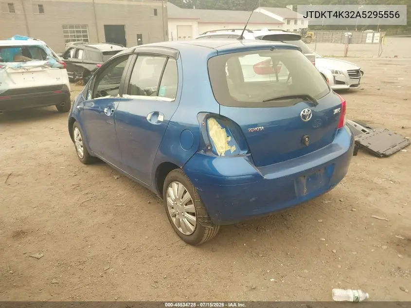 2010 Toyota Yaris VIN: JTDKT4K32A5295556 Lot: 45534728