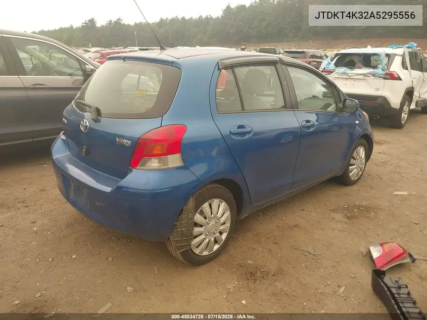 2010 Toyota Yaris VIN: JTDKT4K32A5295556 Lot: 45534728