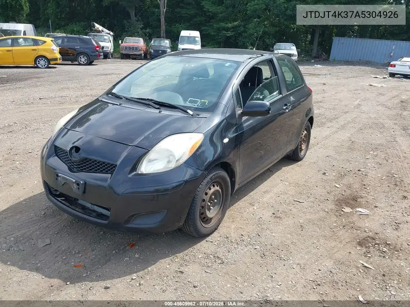 2010 Toyota Yaris VIN: JTDJT4K37A5304926 Lot: 45609962