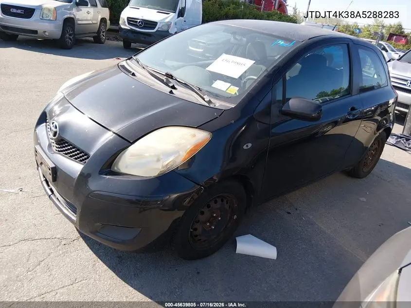 2010 Toyota Yaris VIN: JTDJT4K38A5288283 Lot: 45634421
