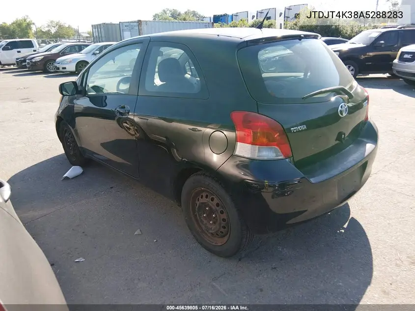 2010 Toyota Yaris VIN: JTDJT4K38A5288283 Lot: 45634421