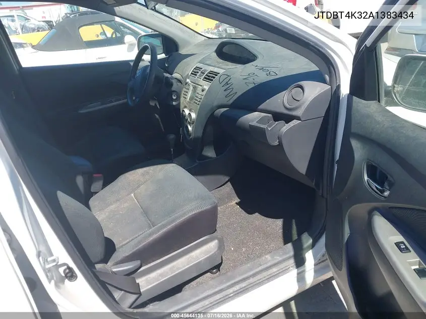 2010 Toyota Yaris VIN: JTDBT4K32A1383434 Lot: 45644135