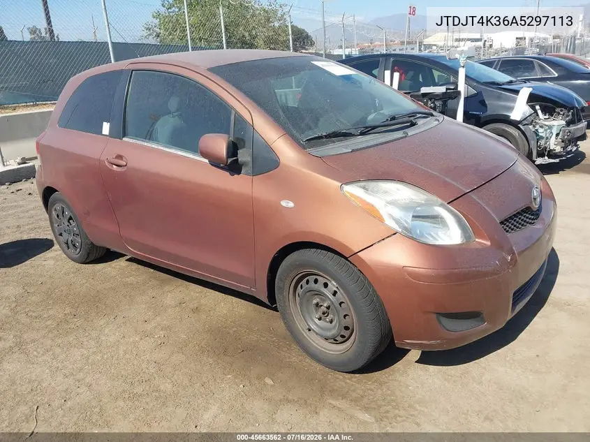 2010 Toyota Yaris VIN: JTDJT4K36A5297113 Lot: 45663562