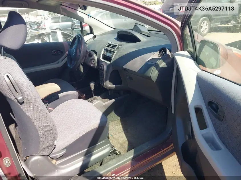 2010 Toyota Yaris VIN: JTDJT4K36A5297113 Lot: 45663562