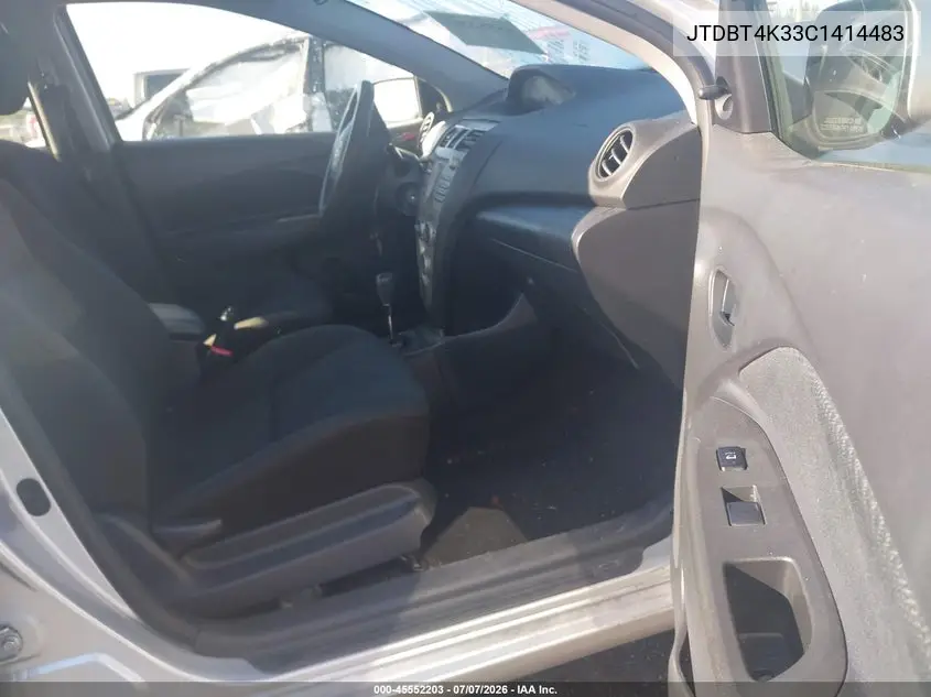 2012 Toyota Yaris VIN: JTDBT4K33C1414483 Lot: 45552203