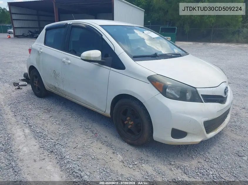 2012 Toyota Yaris L VIN: JTDKTUD30CD509224 Lot: 45586610