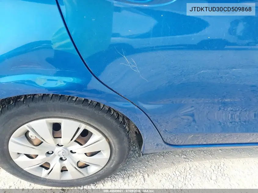2012 Toyota Yaris Le VIN: JTDKTUD30CD509868 Lot: 45589801