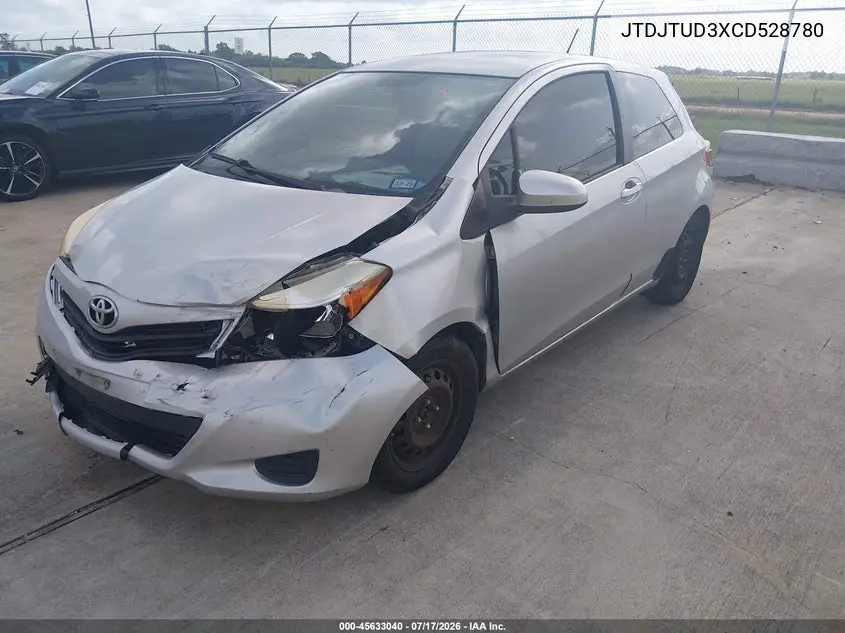 2012 Toyota Yaris Le VIN: JTDJTUD3XCD528780 Lot: 45633040
