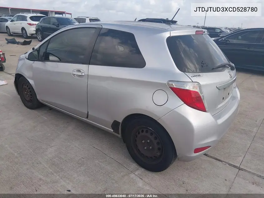 2012 Toyota Yaris Le VIN: JTDJTUD3XCD528780 Lot: 45633040