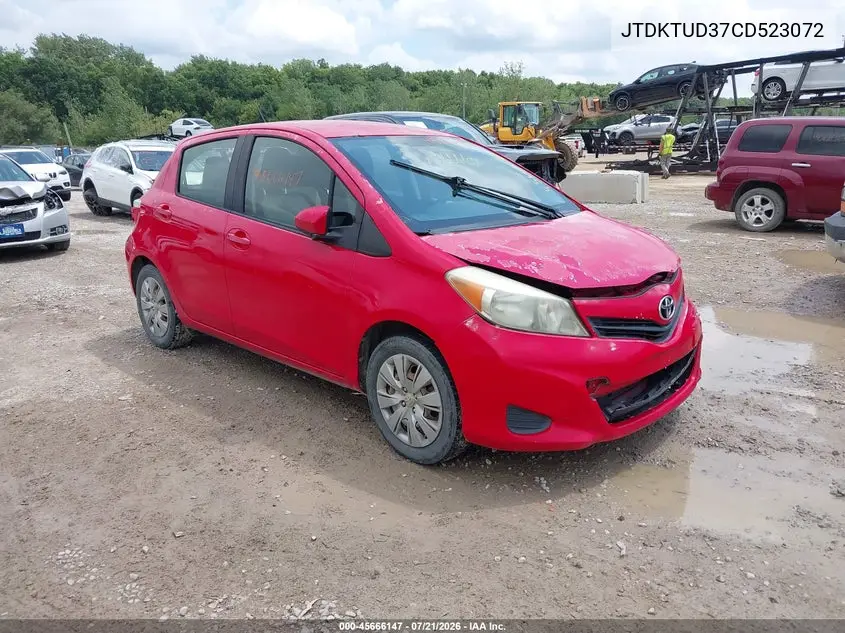 2012 Toyota Yaris L VIN: JTDKTUD37CD523072 Lot: 45666147