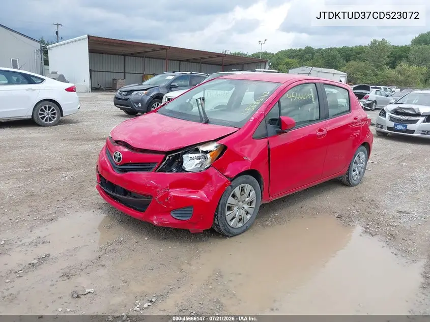 2012 Toyota Yaris L VIN: JTDKTUD37CD523072 Lot: 45666147