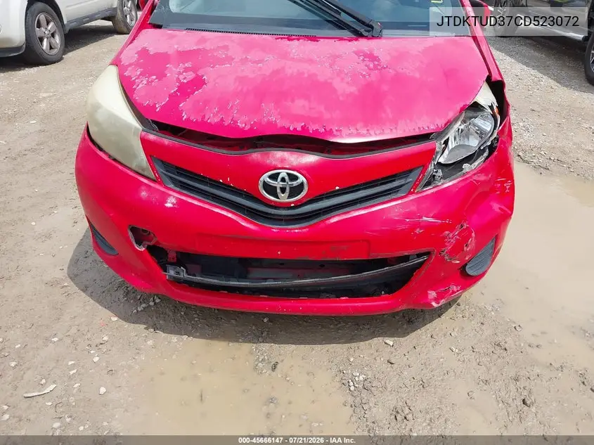 2012 Toyota Yaris L VIN: JTDKTUD37CD523072 Lot: 45666147