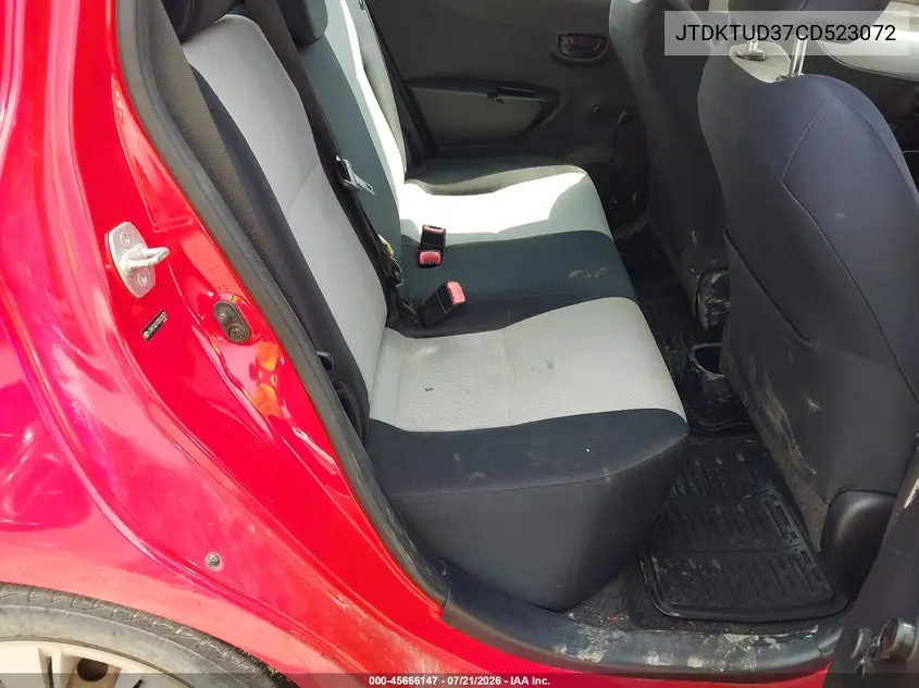 2012 Toyota Yaris L VIN: JTDKTUD37CD523072 Lot: 45666147