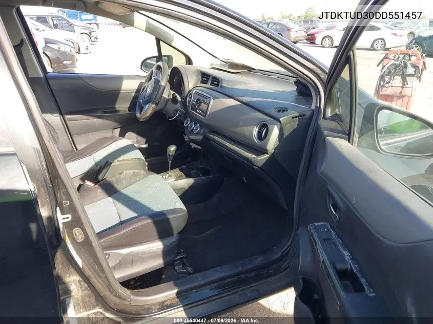 2013 Toyota Yaris Se VIN: JTDKTUD30DD551457 Lot: 45540447
