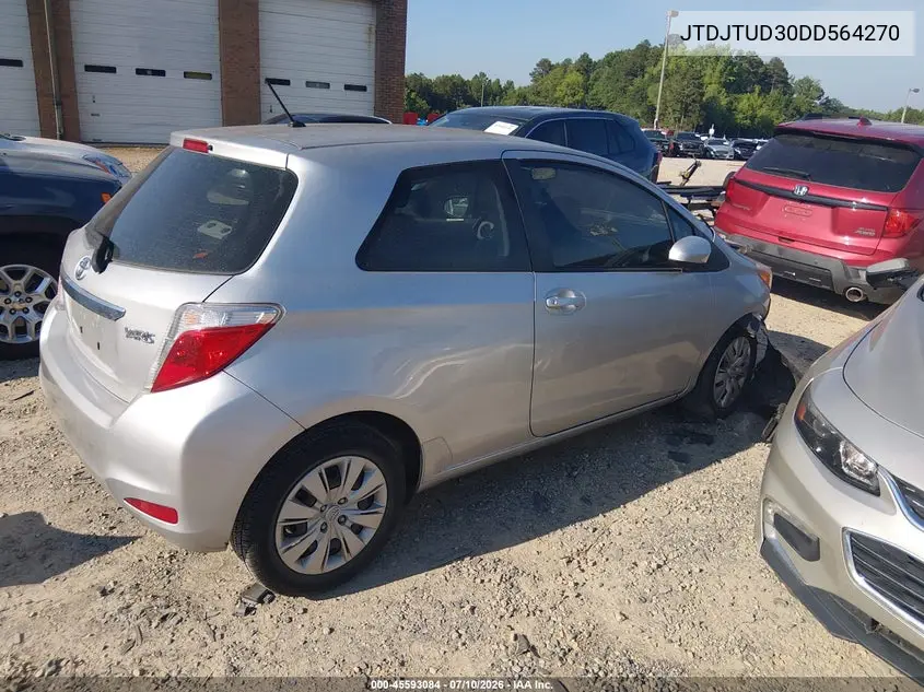 2013 Toyota Yaris L VIN: JTDJTUD30DD564270 Lot: 45593084